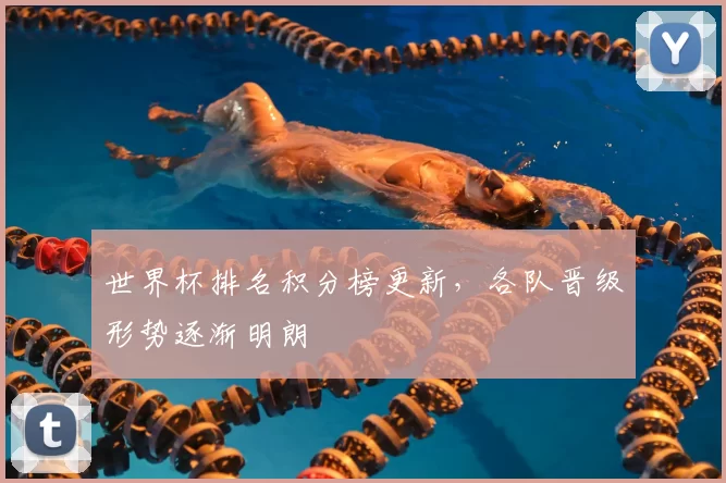 世界杯排名积分榜更新,各队晋级形势逐渐明朗