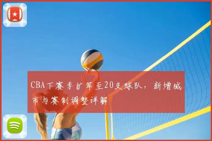 CBA下赛季扩军至20支球队，新增城市与赛制调整详解