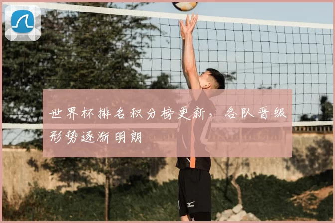 世界杯排名积分榜更新,各队晋级形势逐渐明朗