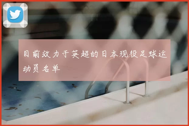 目前效力于英超的日本现役足球运动员名单