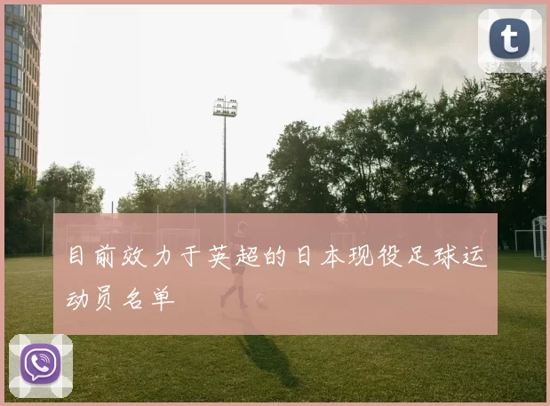 目前效力于英超的日本现役足球运动员名单